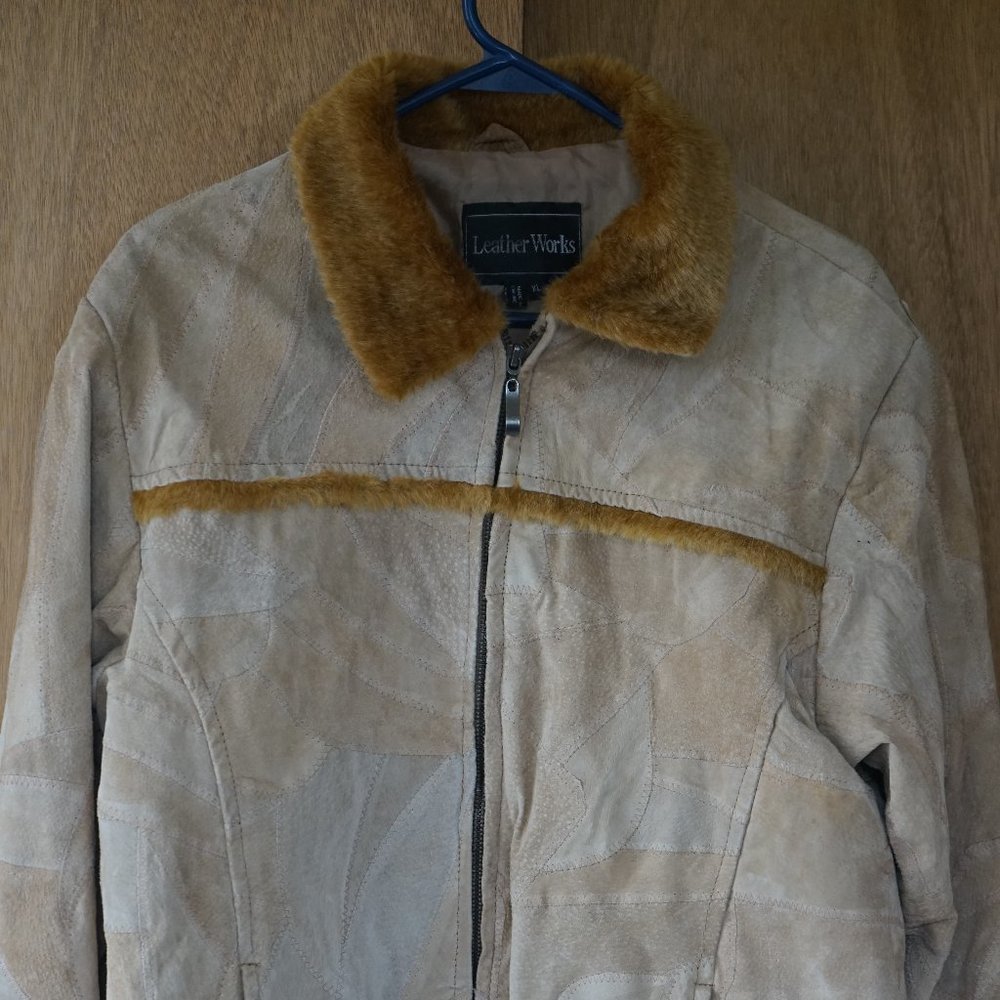 Vintage Leather Works Women's XL Suede Leather Jacket "Very Good"